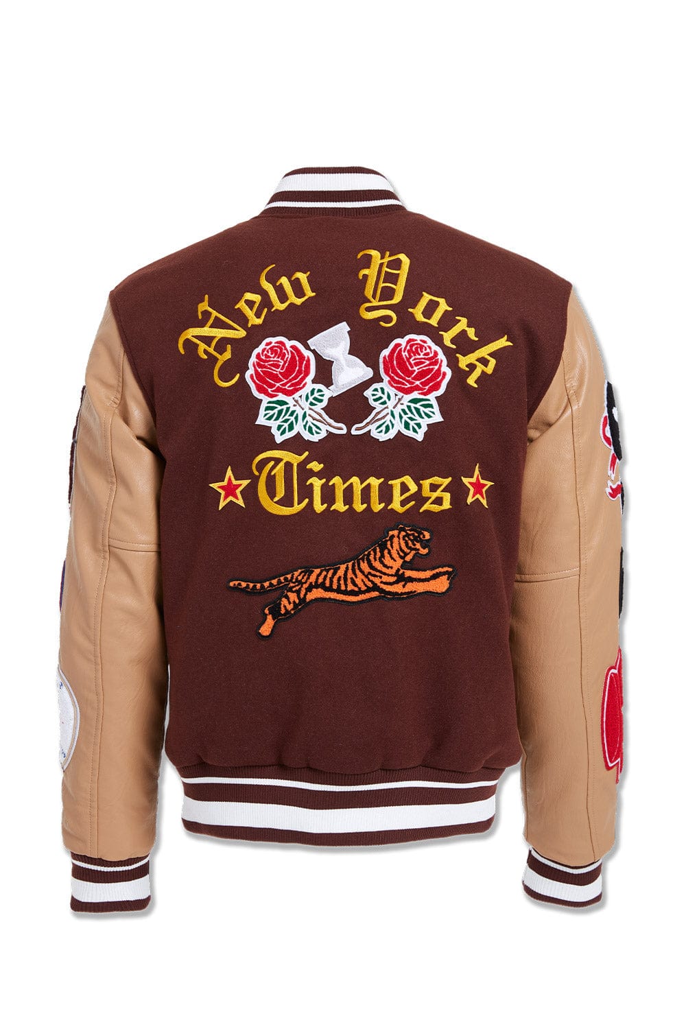 JC Big Men Big Men's Empire City Varsity Jacket (Ruby)