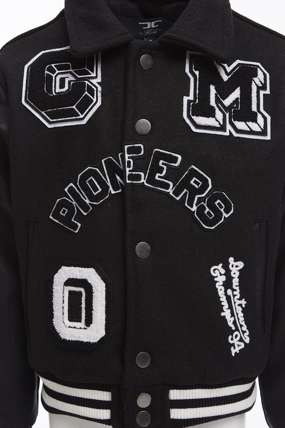 JC Kids Kids Pioneers Varsity Jacket (Black)