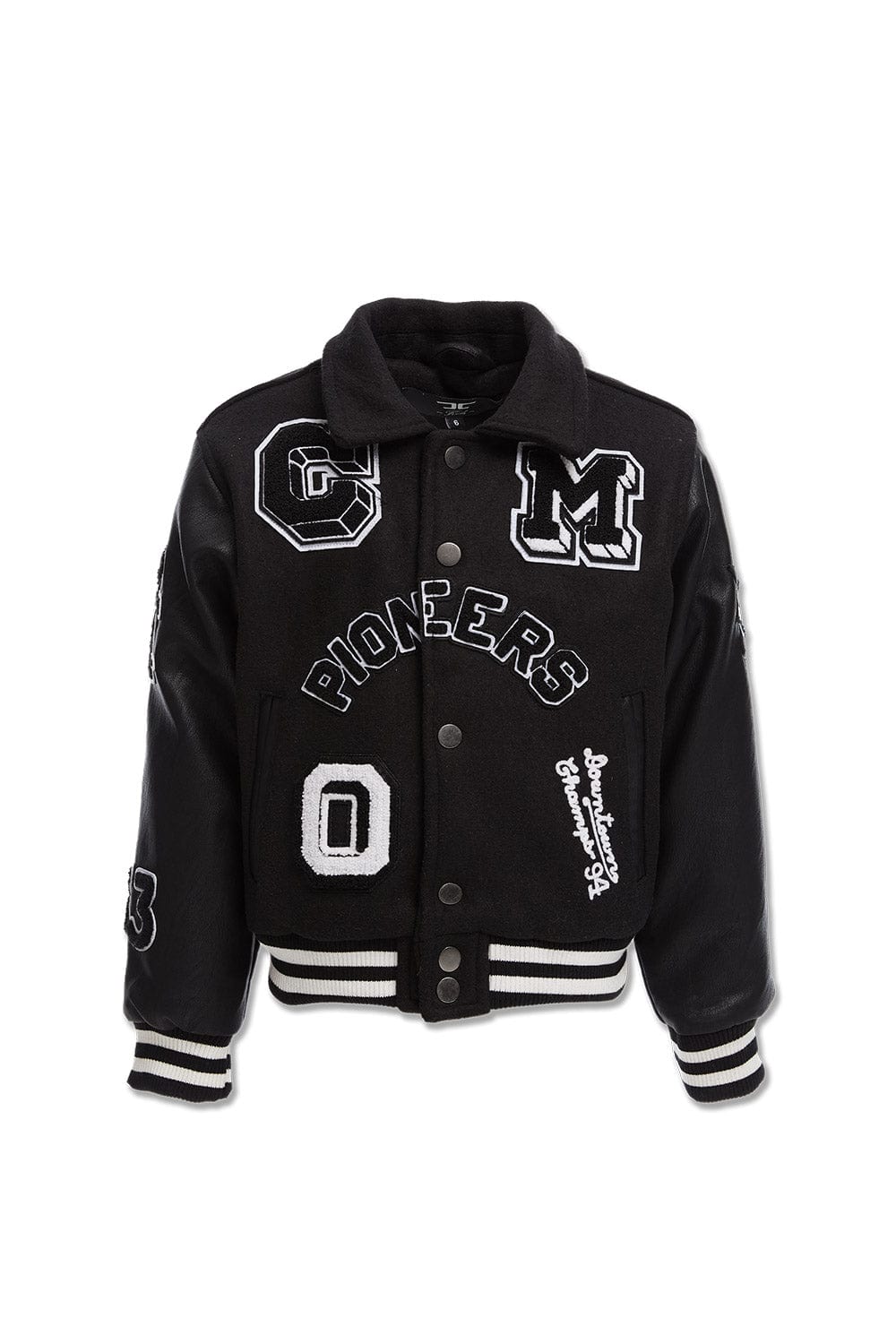 JC Kids Kids Pioneers Varsity Jacket (Black) 2 / Black