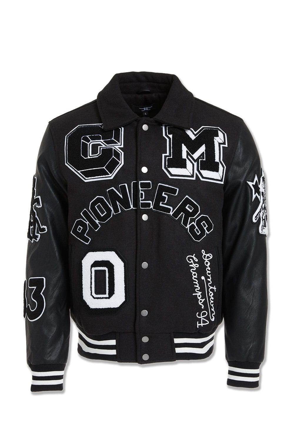 Jordan Craig Pioneers Varsity Jacket (Black) S / Black