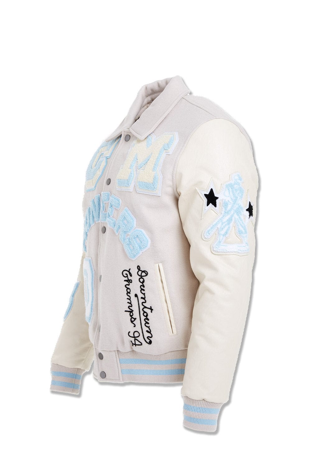 Jordan Craig Pioneers Varsity Jacket (Cream)