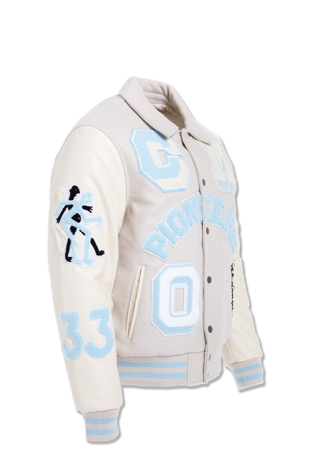 Jordan Craig Pioneers Varsity Jacket (Cream)