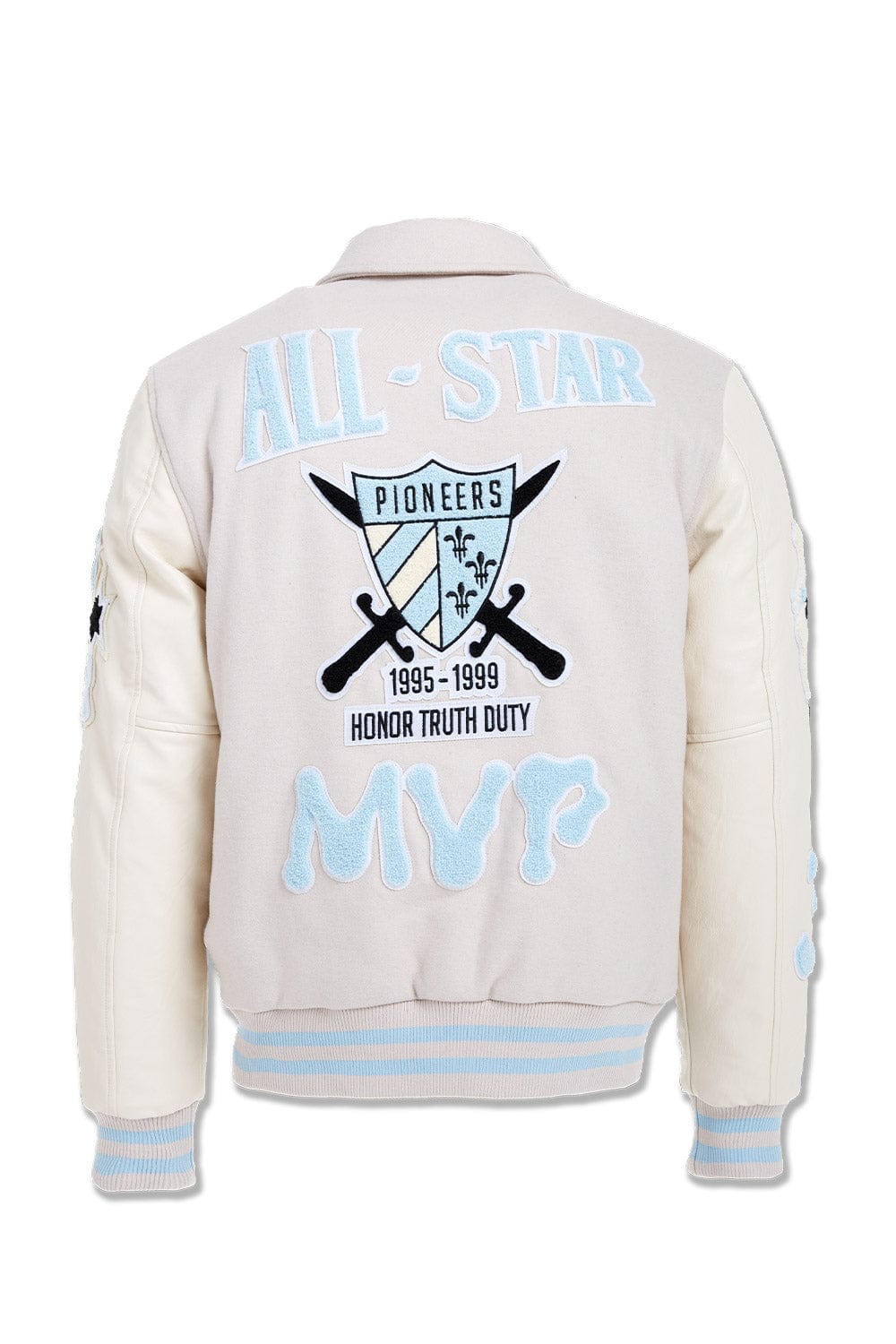 Jordan Craig Pioneers Varsity Jacket (Cream)