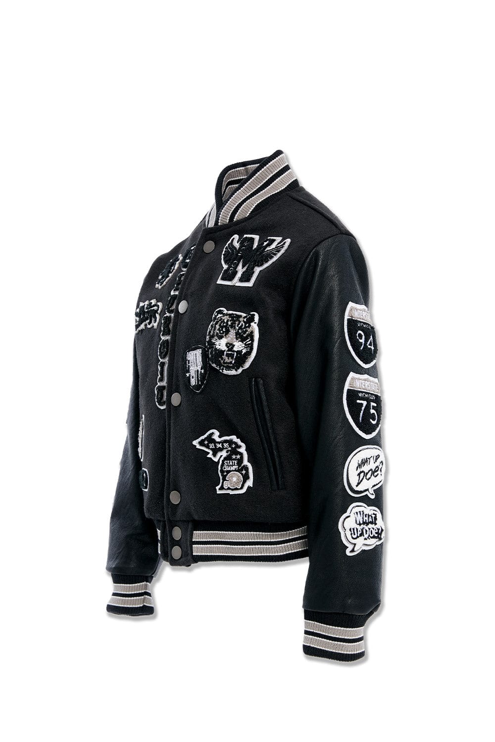 JC Kids Kids Motown Varsity Jacket (Black Shadow)