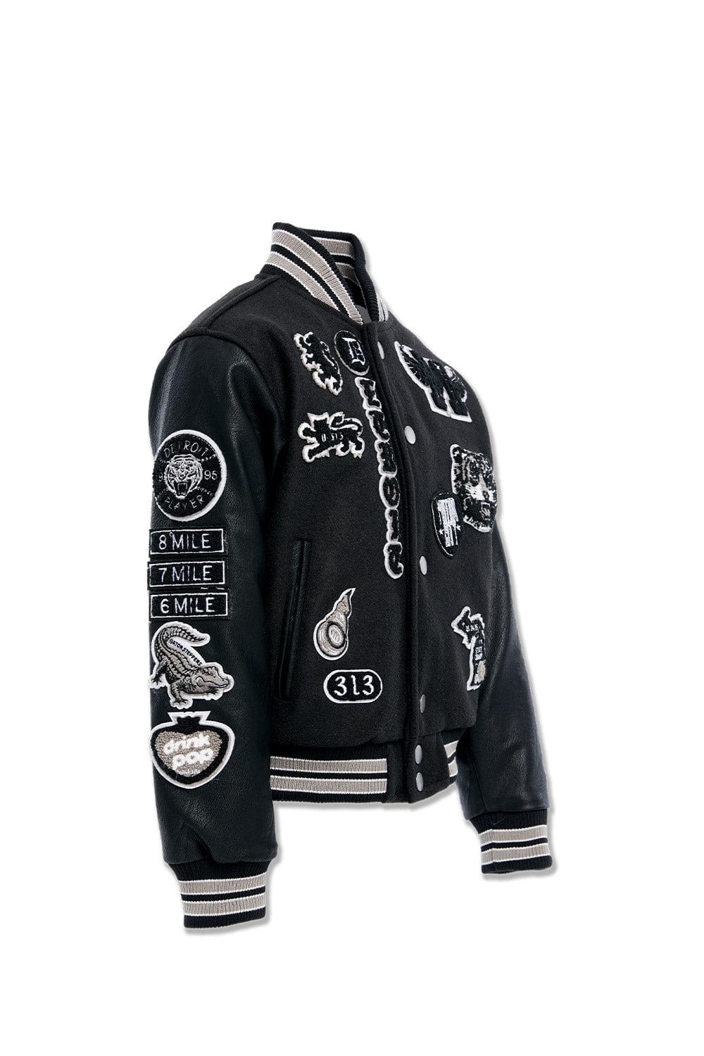 JC Kids Kids Motown Varsity Jacket (Black Shadow)