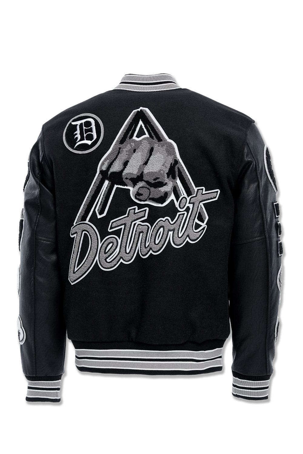 Jordan Craig Motown Varsity Jacket (Black Shadow)