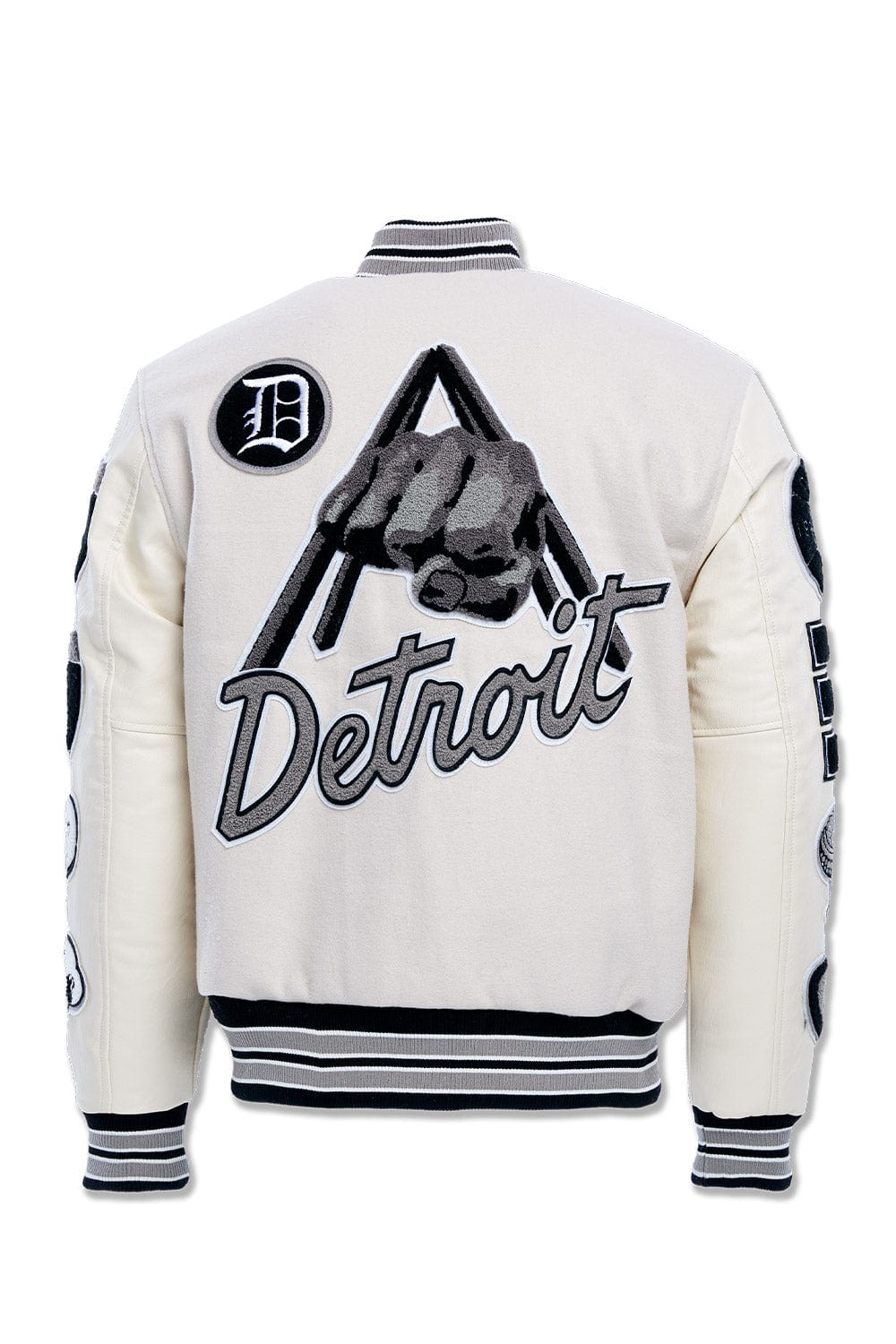 Jordan Craig Motown Varsity Jacket (Cream)