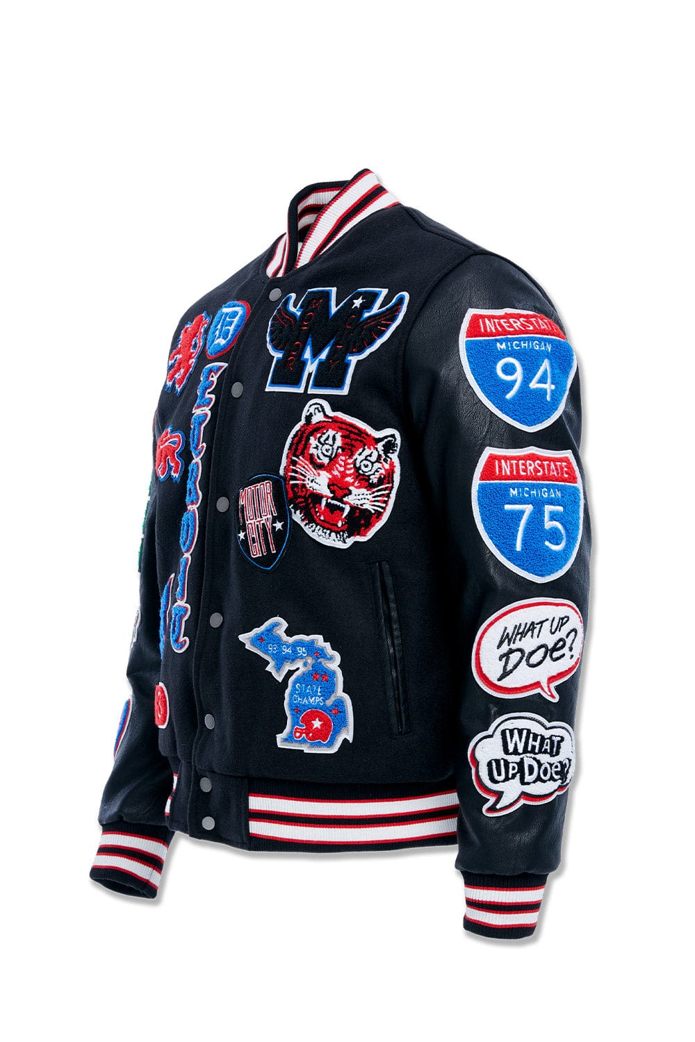 JC Big Men Big Men's Motown Varsity Jacket (Piston)