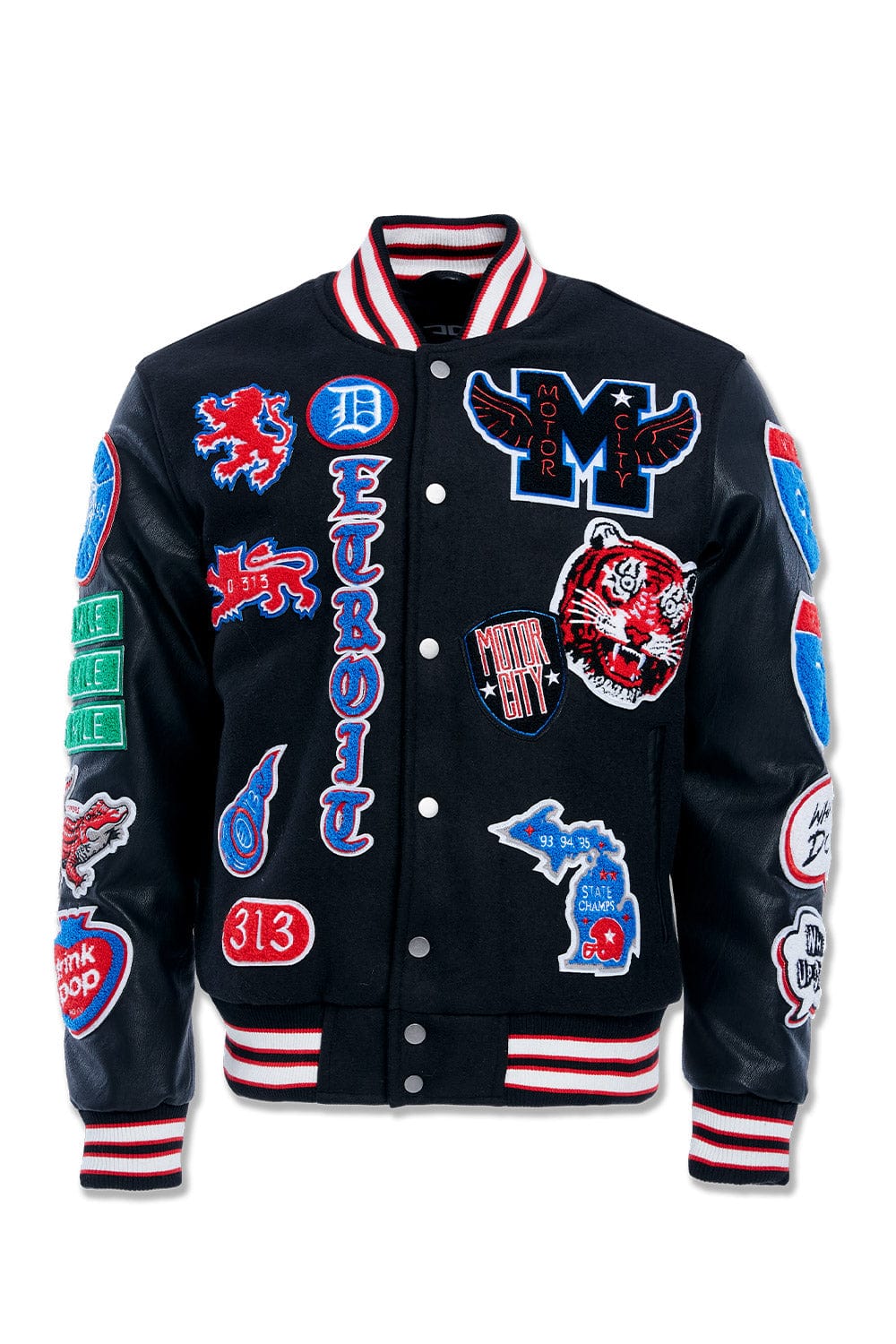 JC Big Men Big Men's Motown Varsity Jacket (Piston) 4XL / Piston