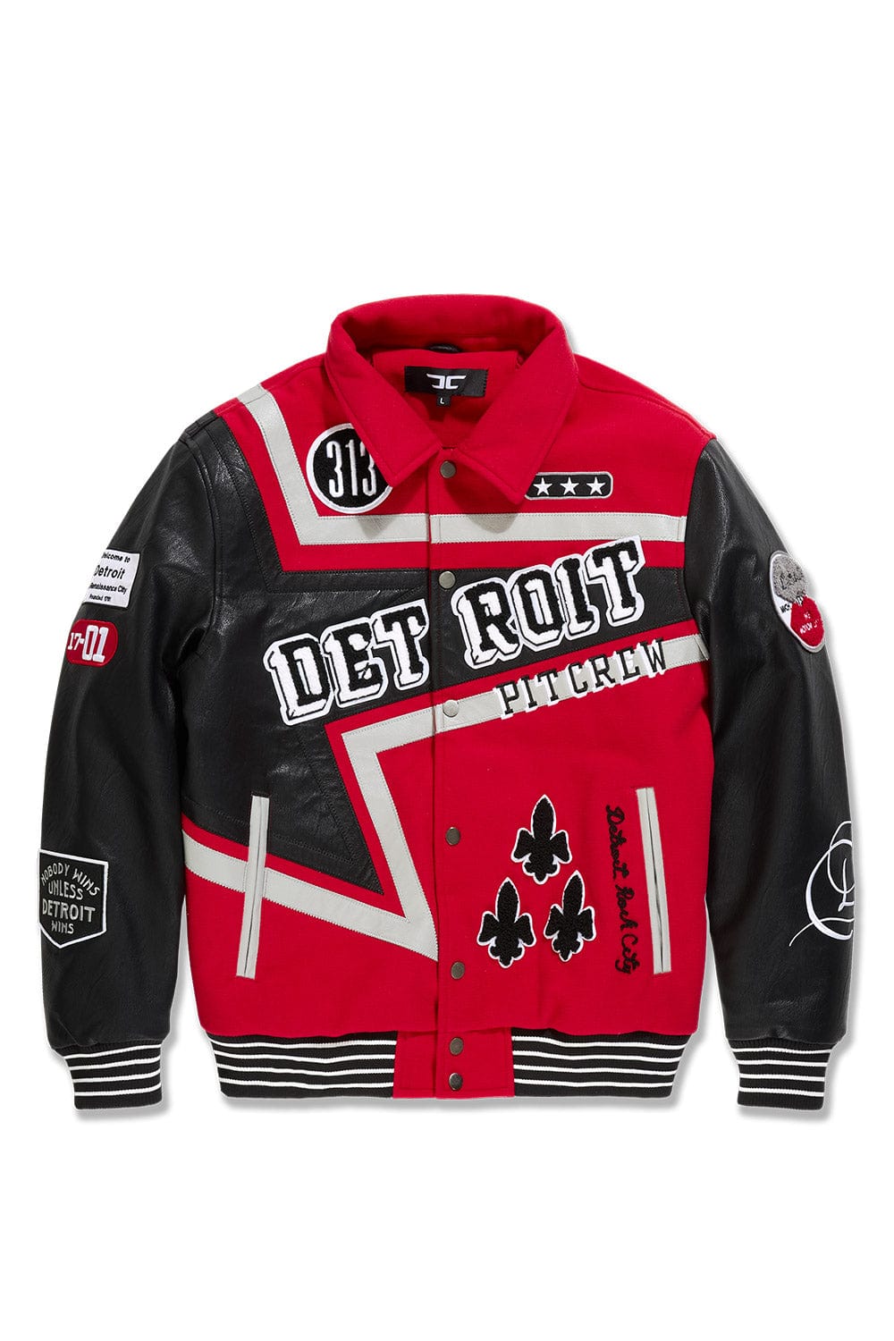 Jordan Craig Trackstar Varsity Jacket (Red) S / Red