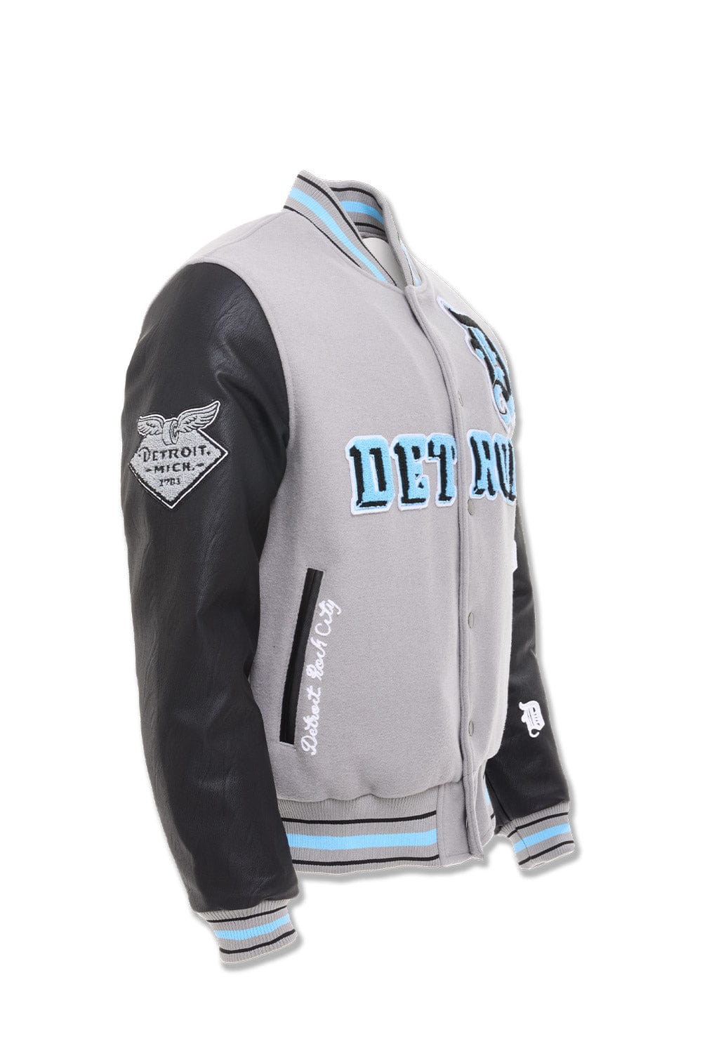 Jordan Craig D-Town Varsity Jacket (Lion Grey)