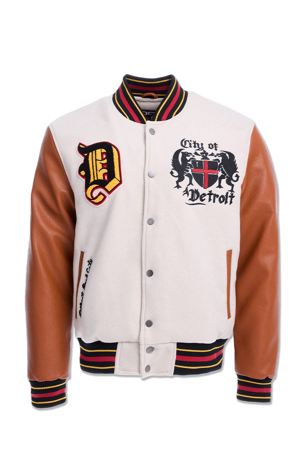 Jordan Craig The Renaissance City Varsity Jacket (Cream)