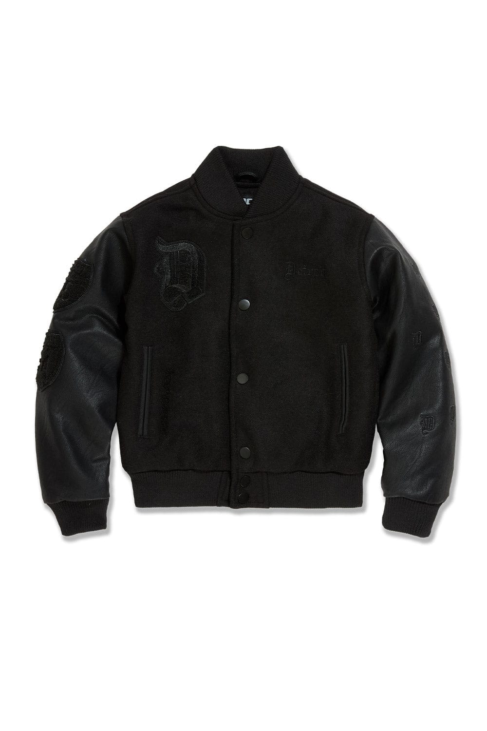 JC Kids Kids 313 Varsity Jacket (Blackout) 2 / Blackout