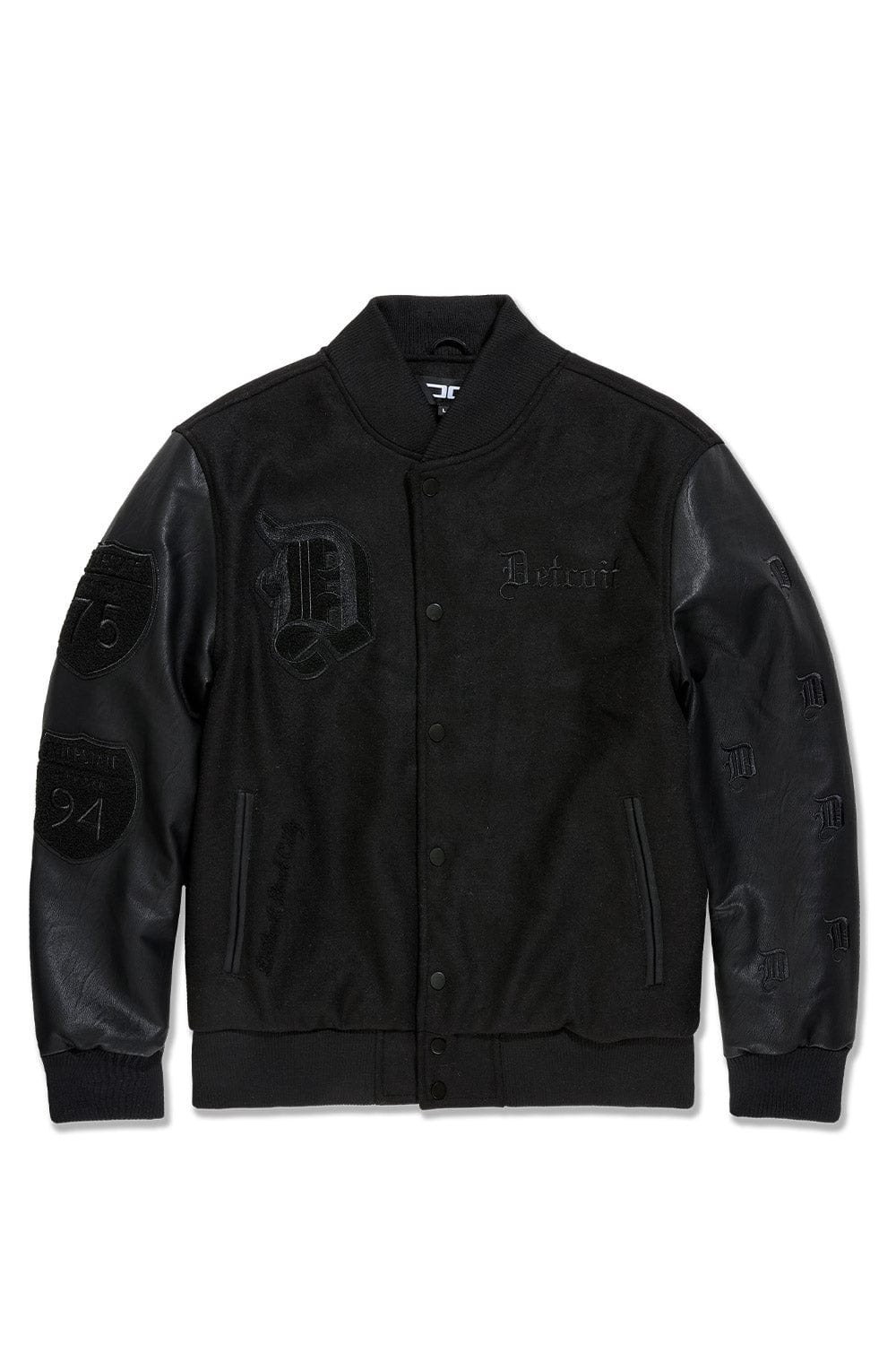 JC Big Men Big Men's 313 Varsity Jacket (Blackout) 4XL / Blackout