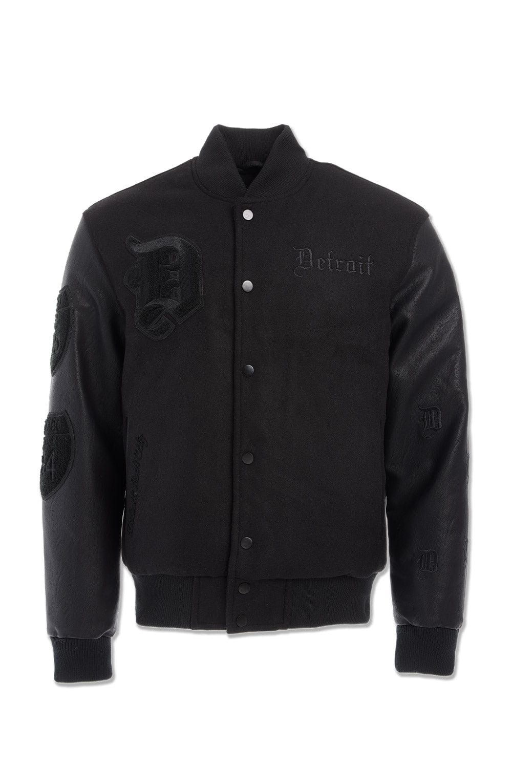 JC Big Men Big Men's 313 Varsity Jacket (Blackout)