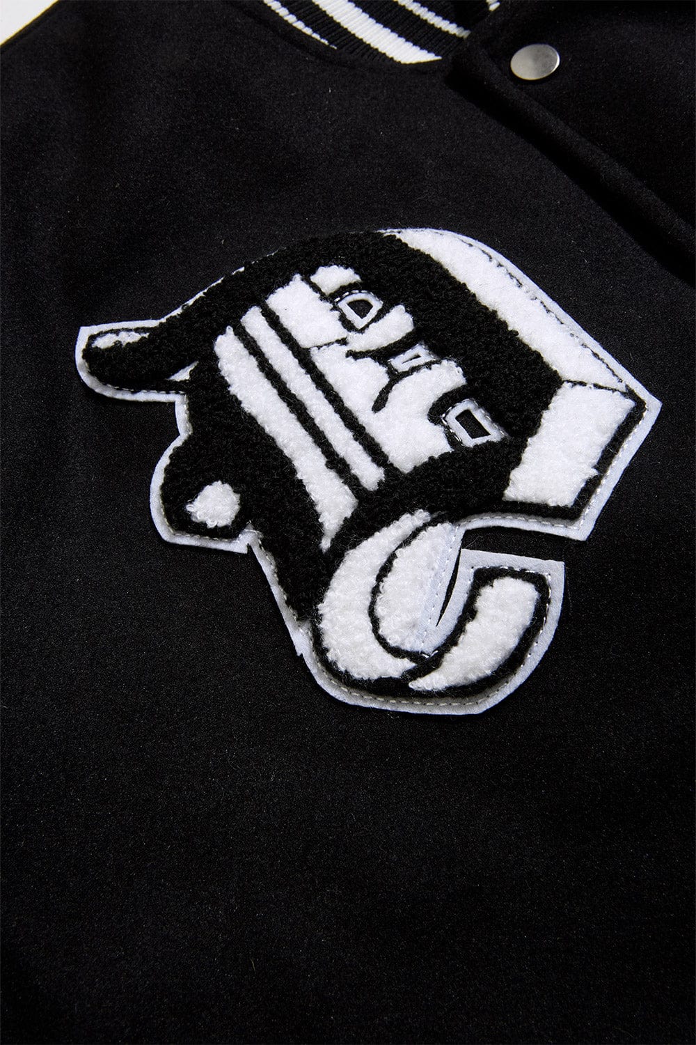 JC Big Men Big Men's 313 Varsity Jacket (Black)