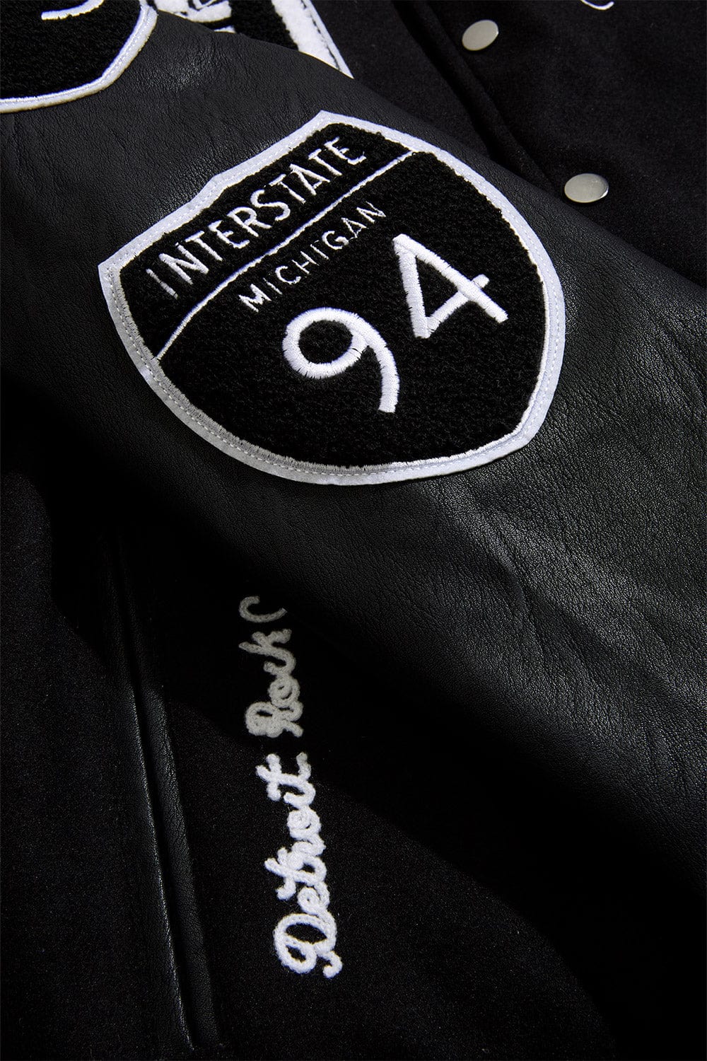 JC Big Men Big Men's 313 Varsity Jacket (Black)