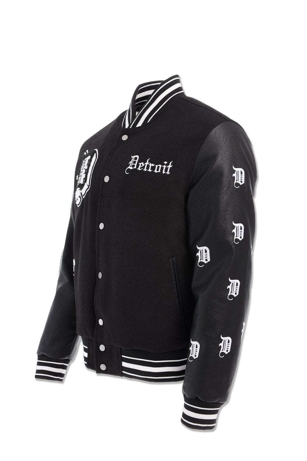 JC Big Men Big Men's 313 Varsity Jacket (Black)