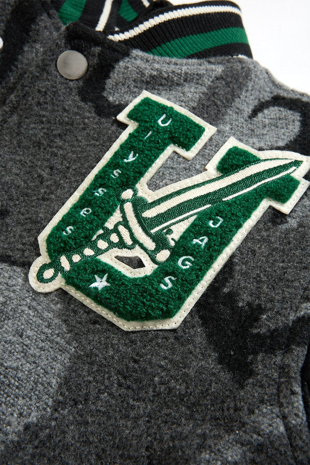 JC Kids Kids Life of Vice Varsity Jacket (Black Camo)