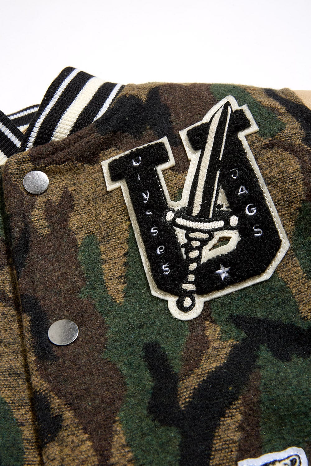 JC Kids Kids Life of Vice Varsity Jacket (Vintage Camo)