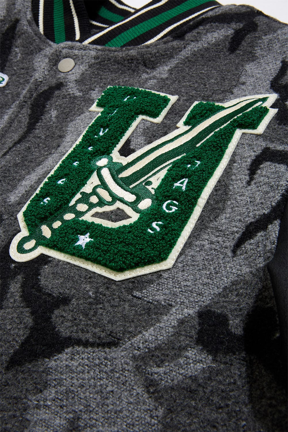 Jordan Craig Life of Vice Varsity Jacket (Black Camo)