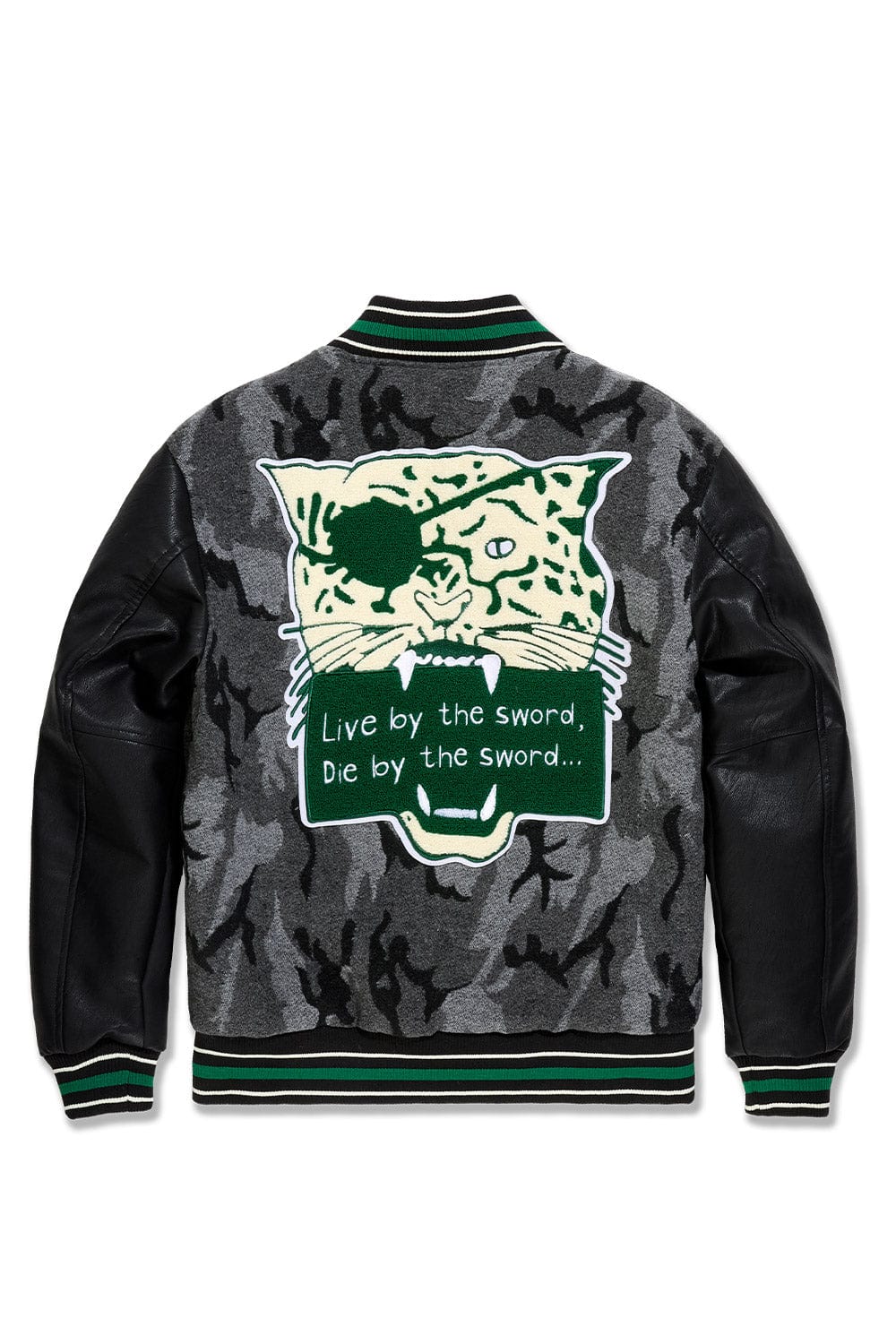Jordan Craig Life of Vice Varsity Jacket (Black Camo)