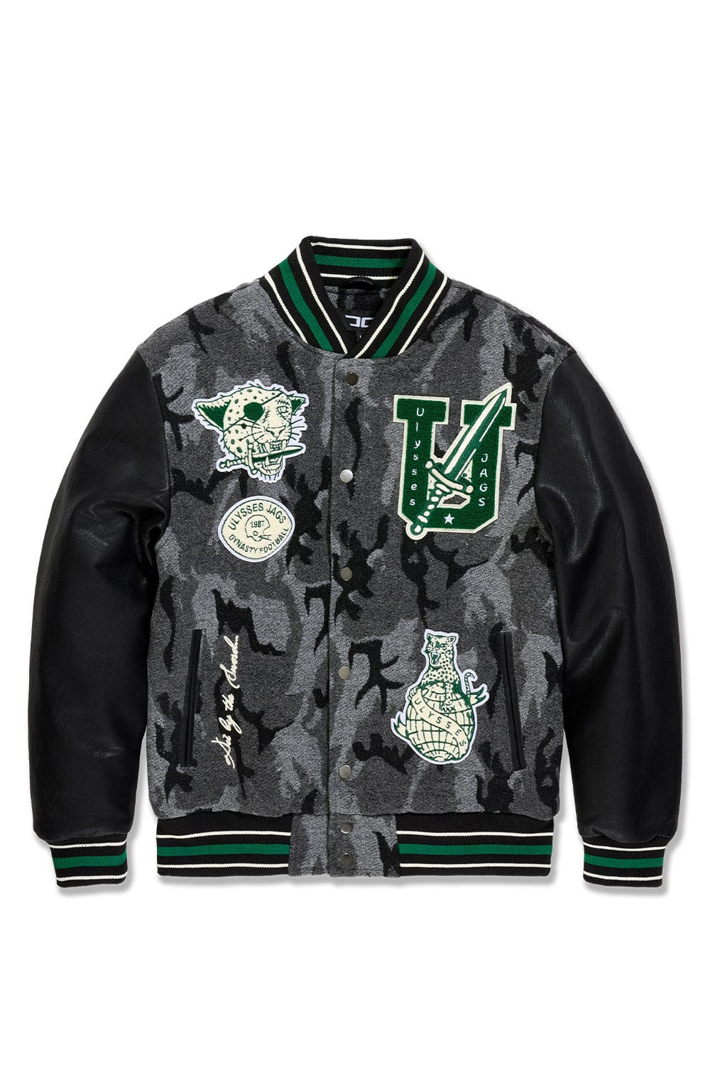 Jordan Craig Life of Vice Varsity Jacket (Black Camo) S / Black Camo