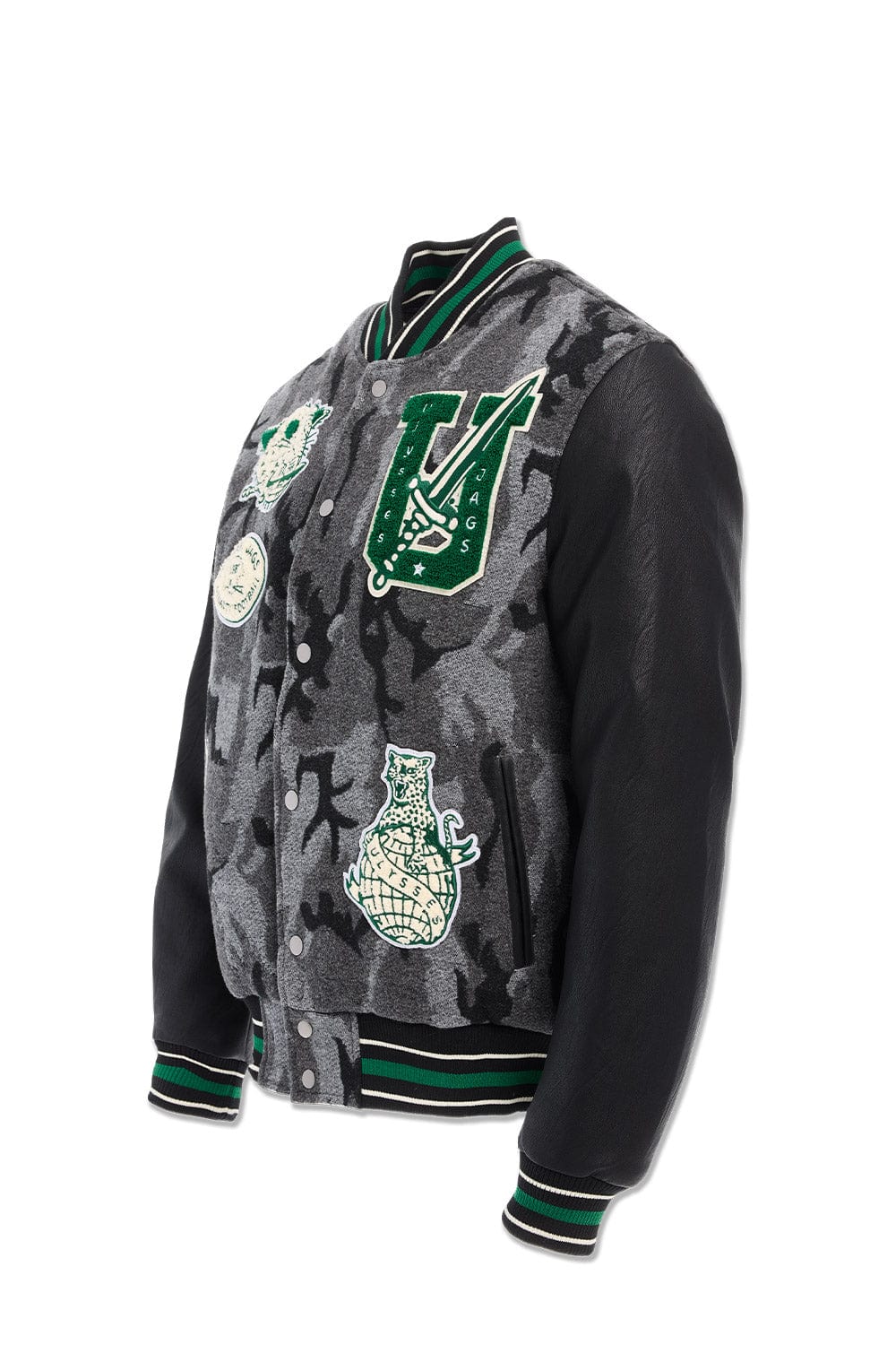 Jordan Craig Life of Vice Varsity Jacket (Black Camo)