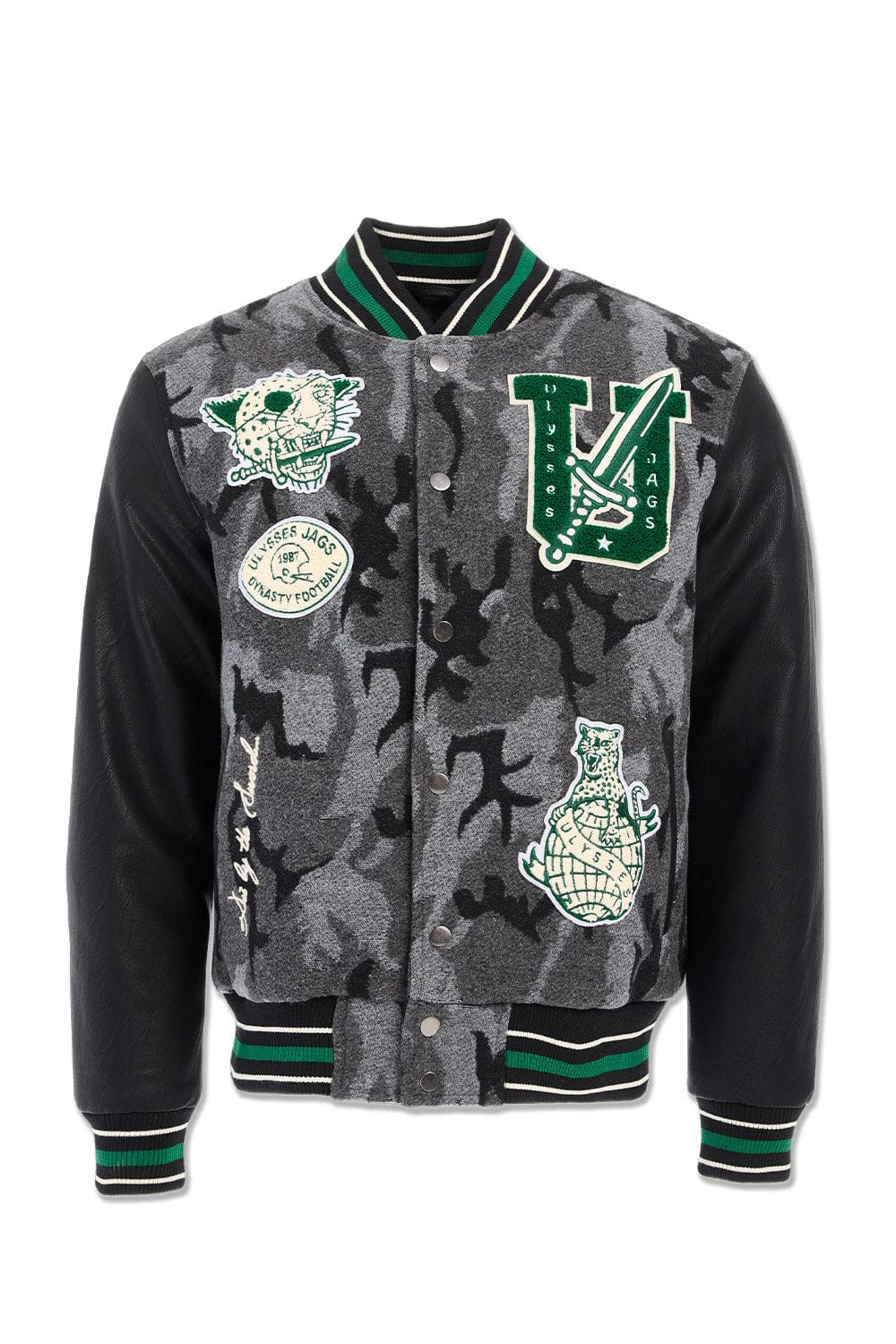 Jordan Craig Life of Vice Varsity Jacket (Black Camo)