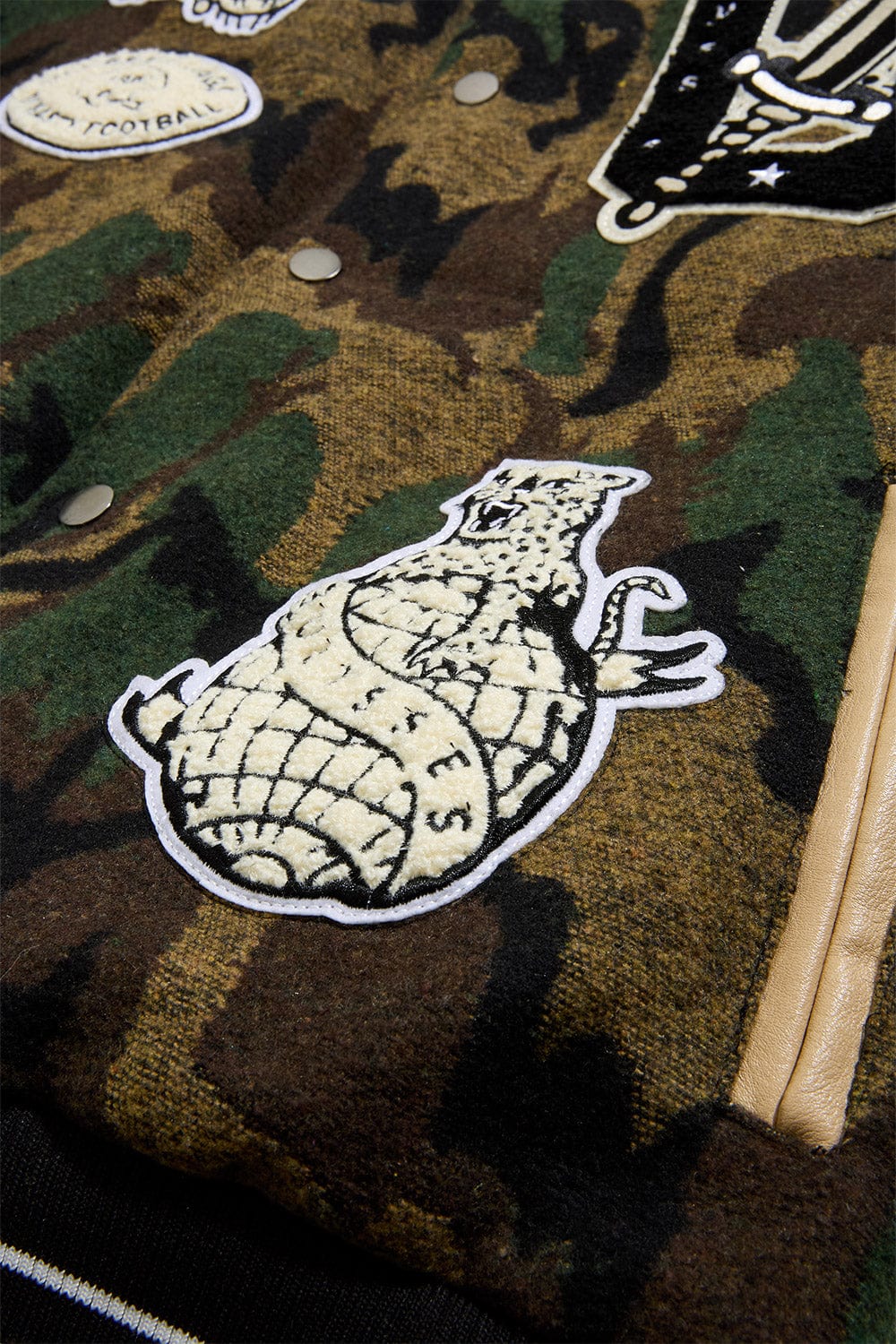 Jordan Craig Life of Vice Varsity Jacket (Vintage Camo)