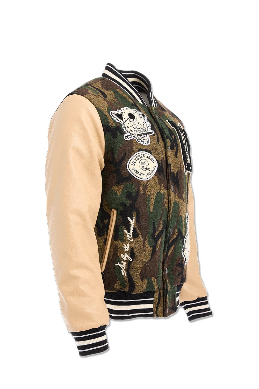 Jordan Craig Life of Vice Varsity Jacket (Vintage Camo)