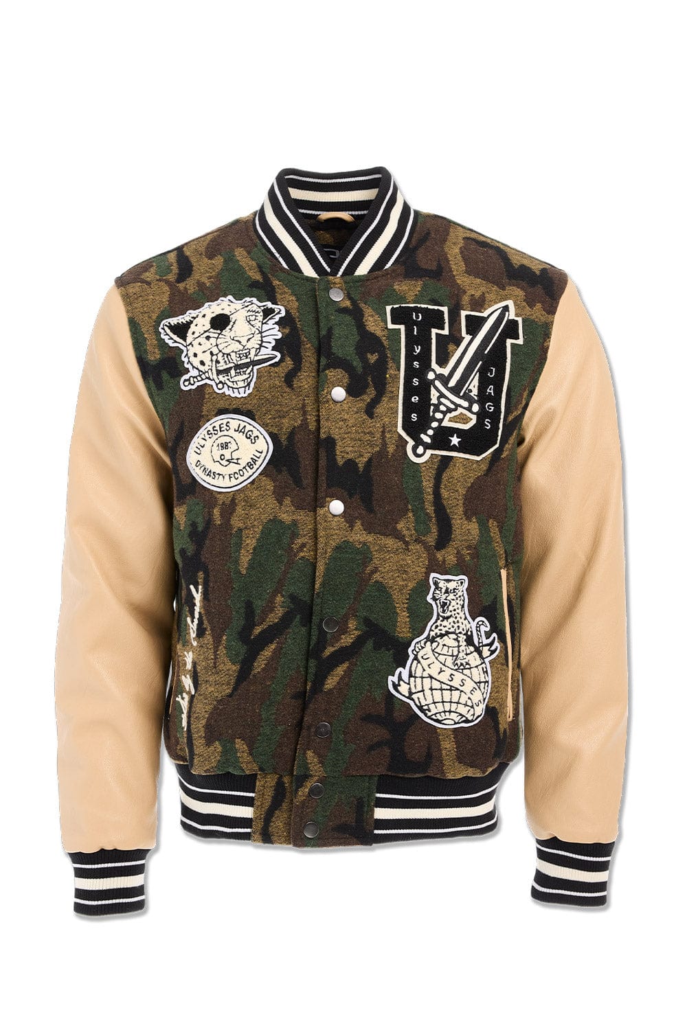Jordan Craig Life of Vice Varsity Jacket (Vintage Camo)