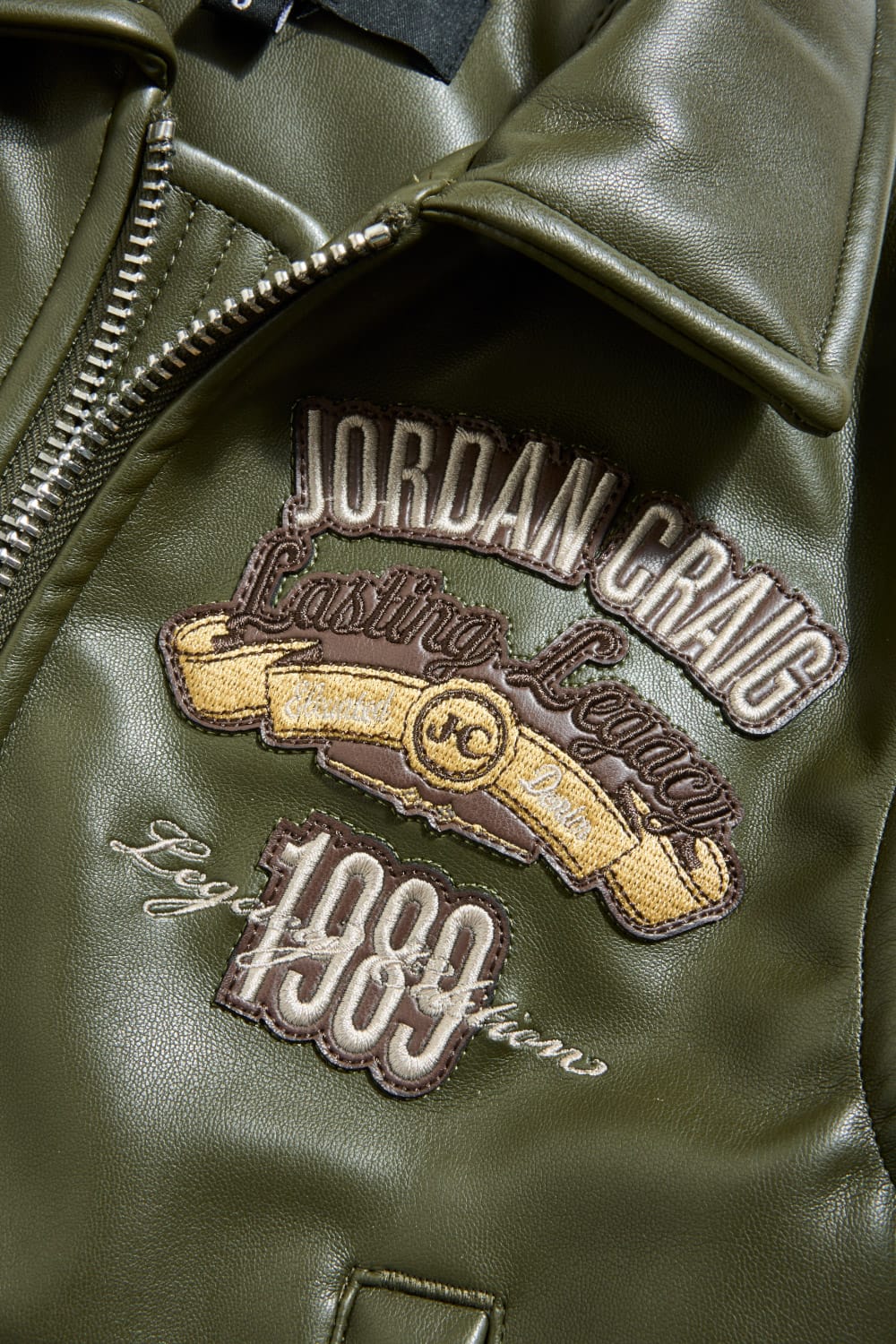 JC Kids Kids Legacy Everlasting Varsity Jacket (Olive)