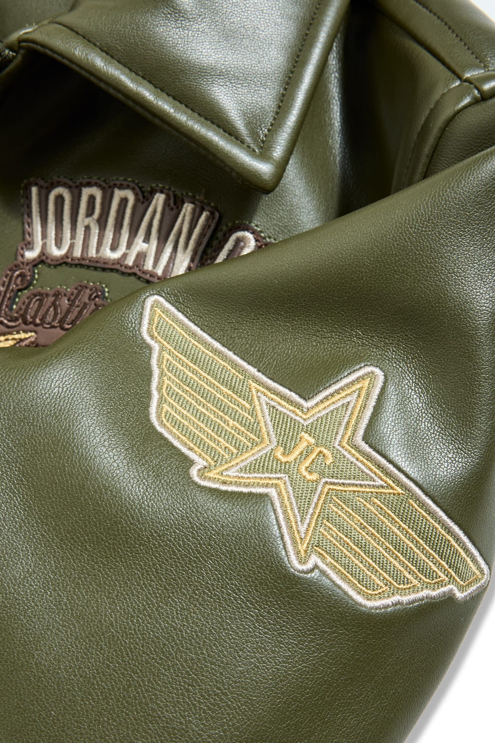 JC Kids Kids Legacy Everlasting Varsity Jacket (Olive)
