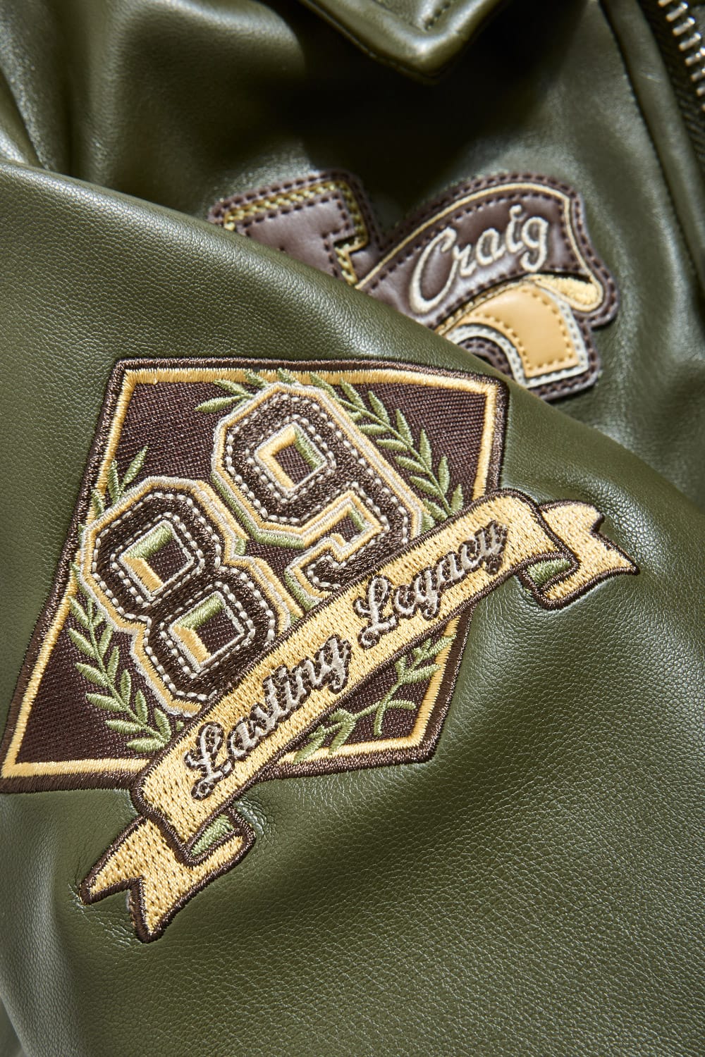 JC Kids Kids Legacy Everlasting Varsity Jacket (Olive)