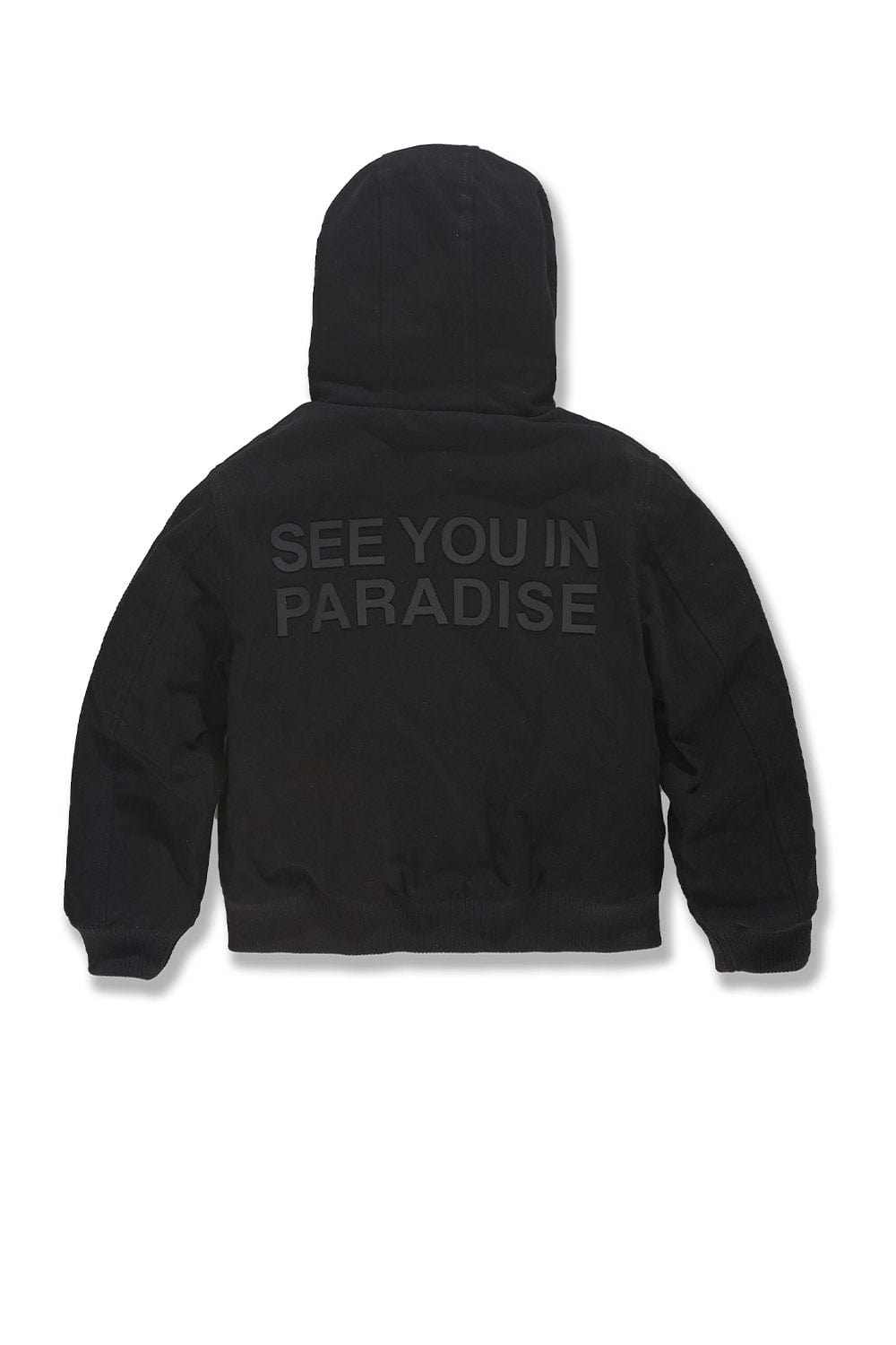 JC Kids Kids See You In Paradise Hooded Work Jacket (Black)