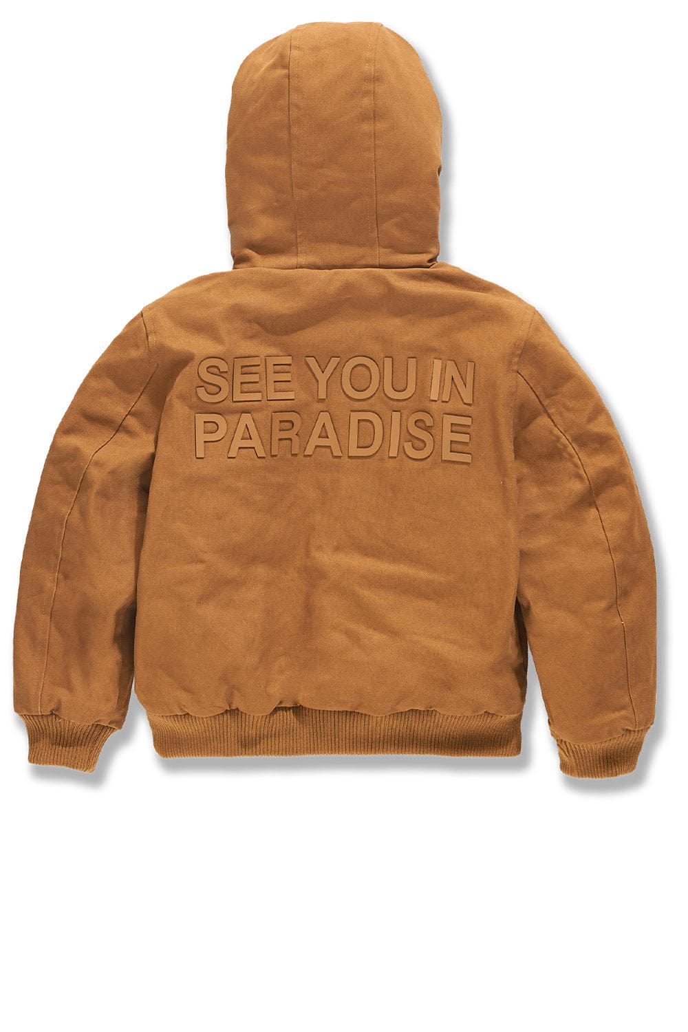 JC Kids Kids See You In Paradise Hooded Work Jacket (Wheat)