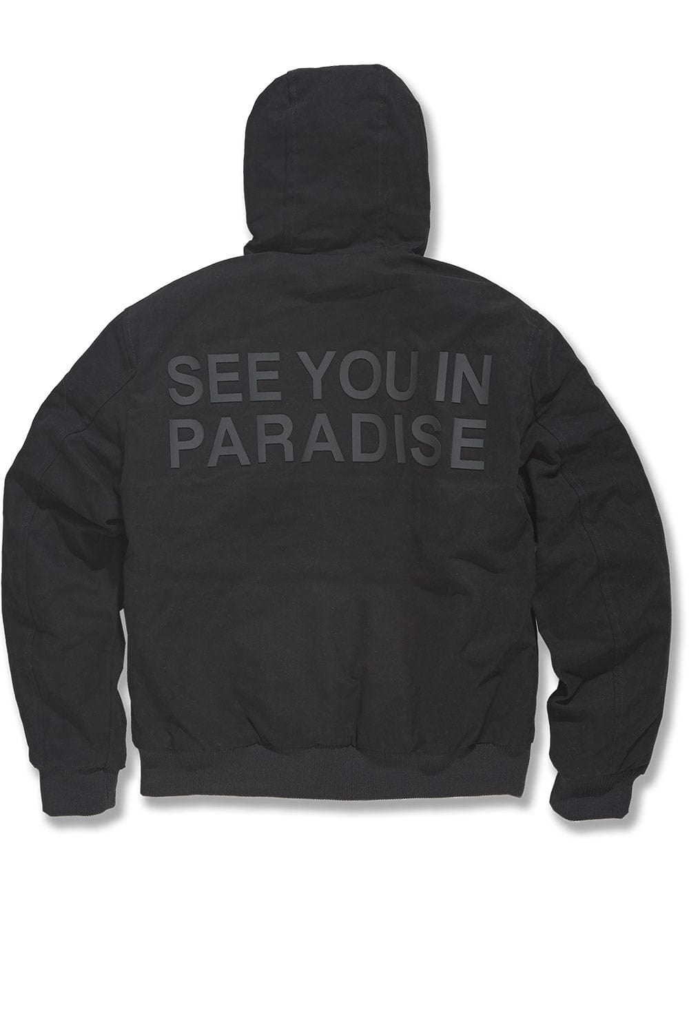 JC Big Men Big Men's See You In Paradise Hooded Work Jacket (Black)