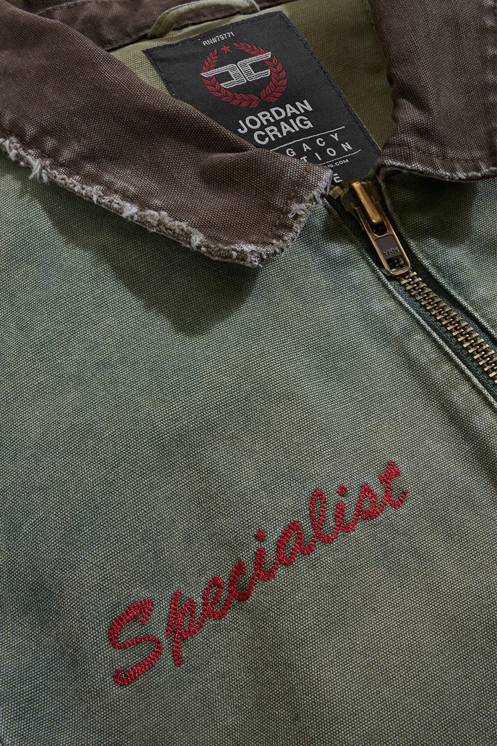 Jordan Craig Local Dealer Zip Up Work Jacket (Green)