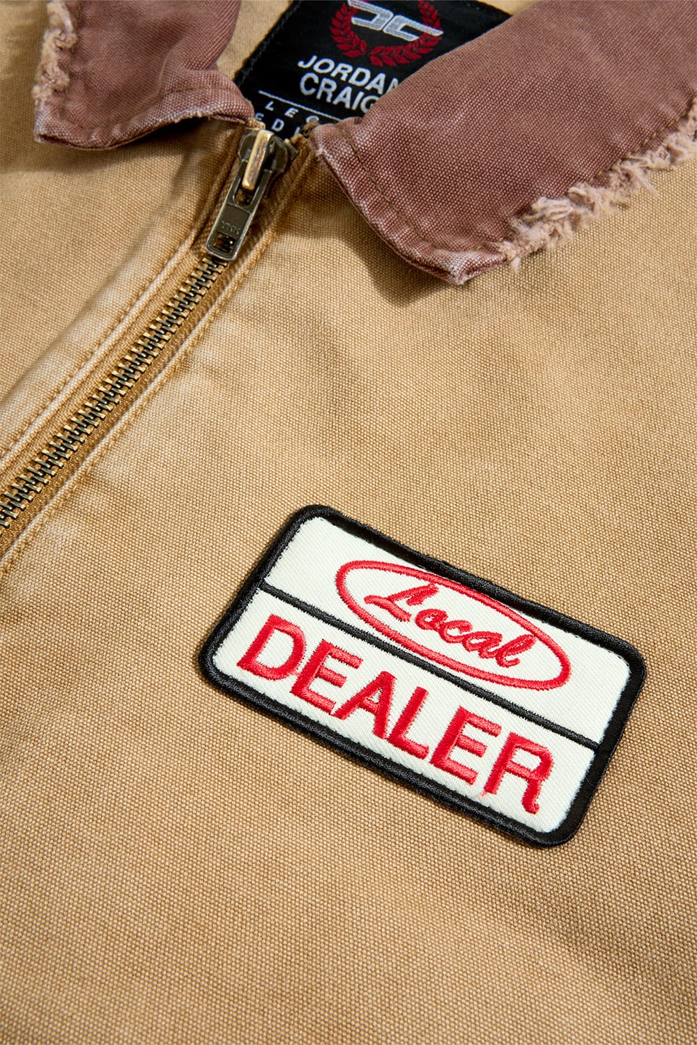 Local Dealer Zip Up Work Jacket (Khaki)