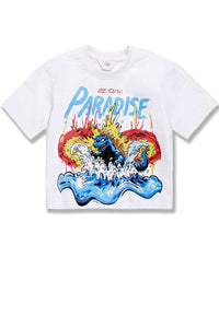 Kids Sea Monster Cropped Boxy T-Shirt