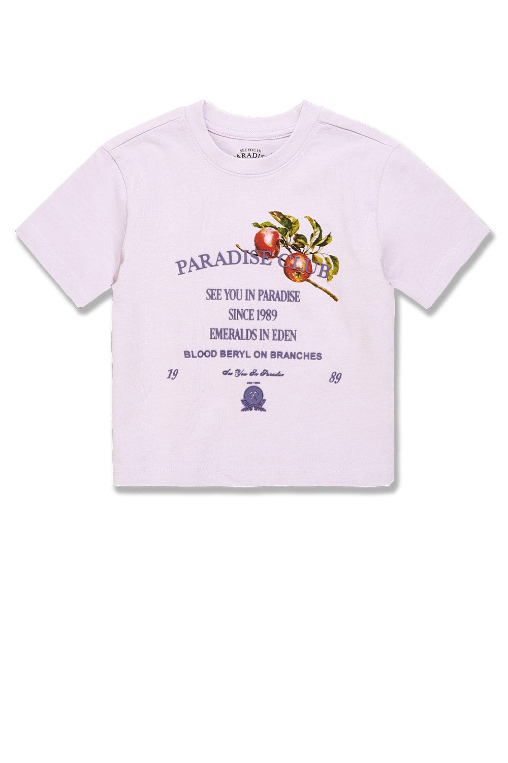 JC Kids Kids Paradise Club Cropped Boxy T-Shirt Lavender / 2