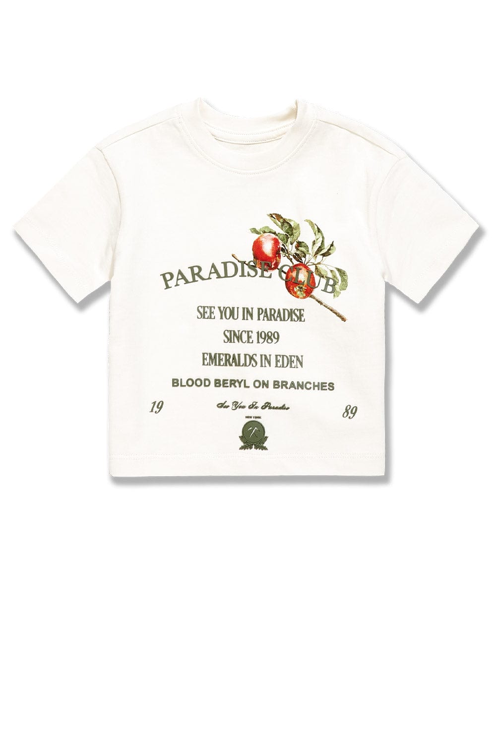 JC Kids Kids Paradise Club Cropped Boxy T-Shirt White / 2