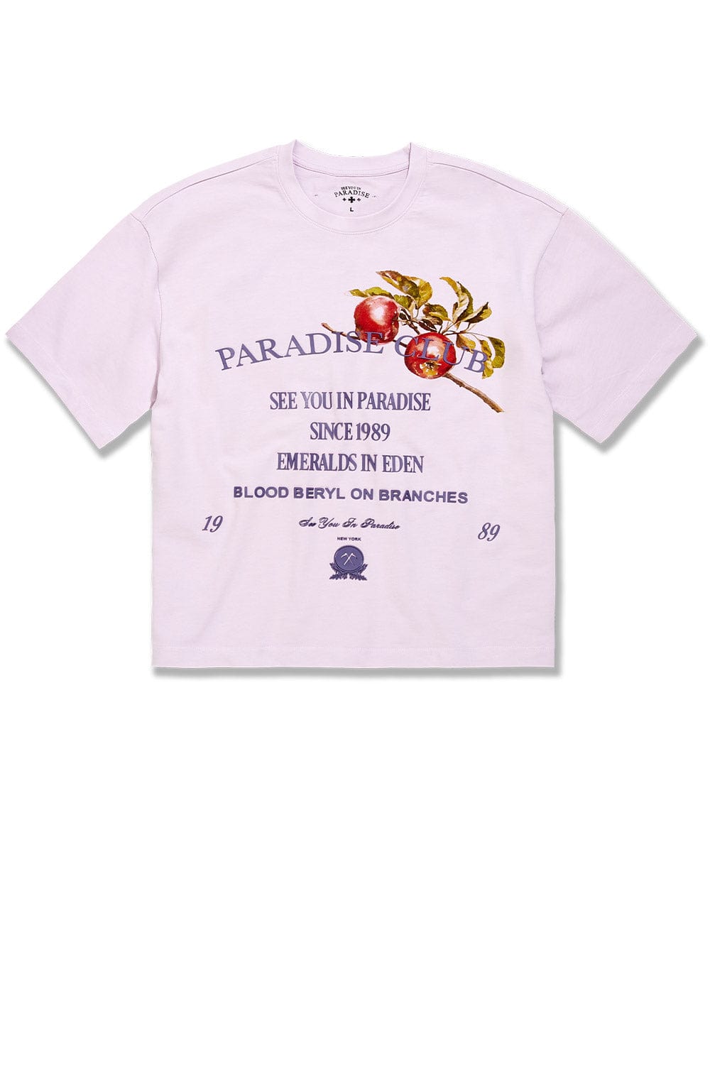 Jordan Craig Paradise Club Cropped Boxy T-Shirt Lavender / S