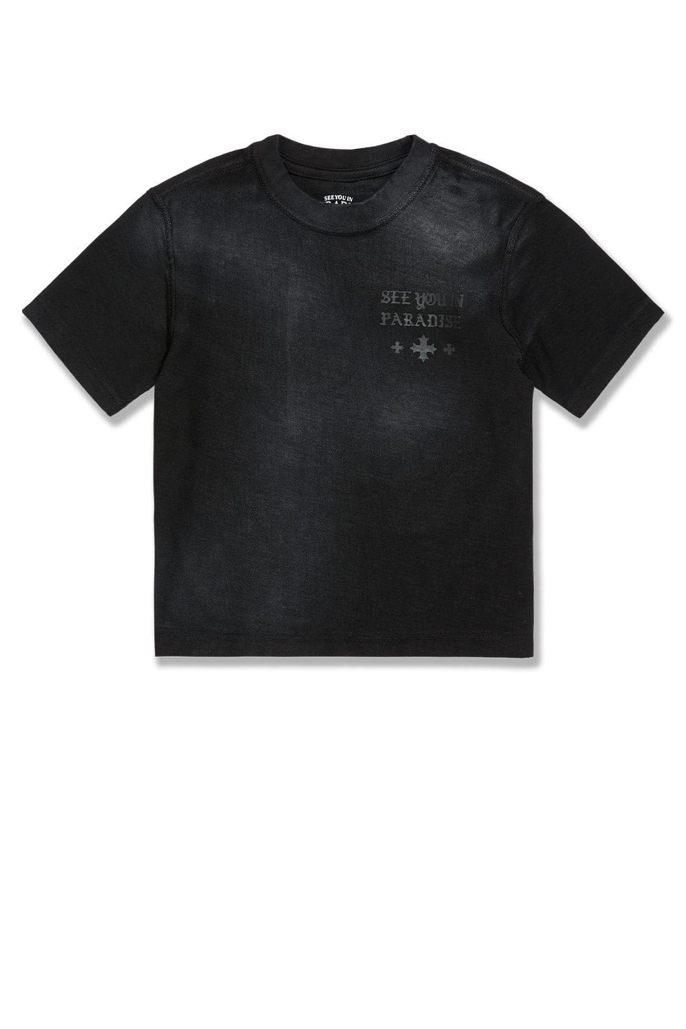 JC Kids Kids SYIP Inside Out Cropped T-Shirt Black Shadow / 2