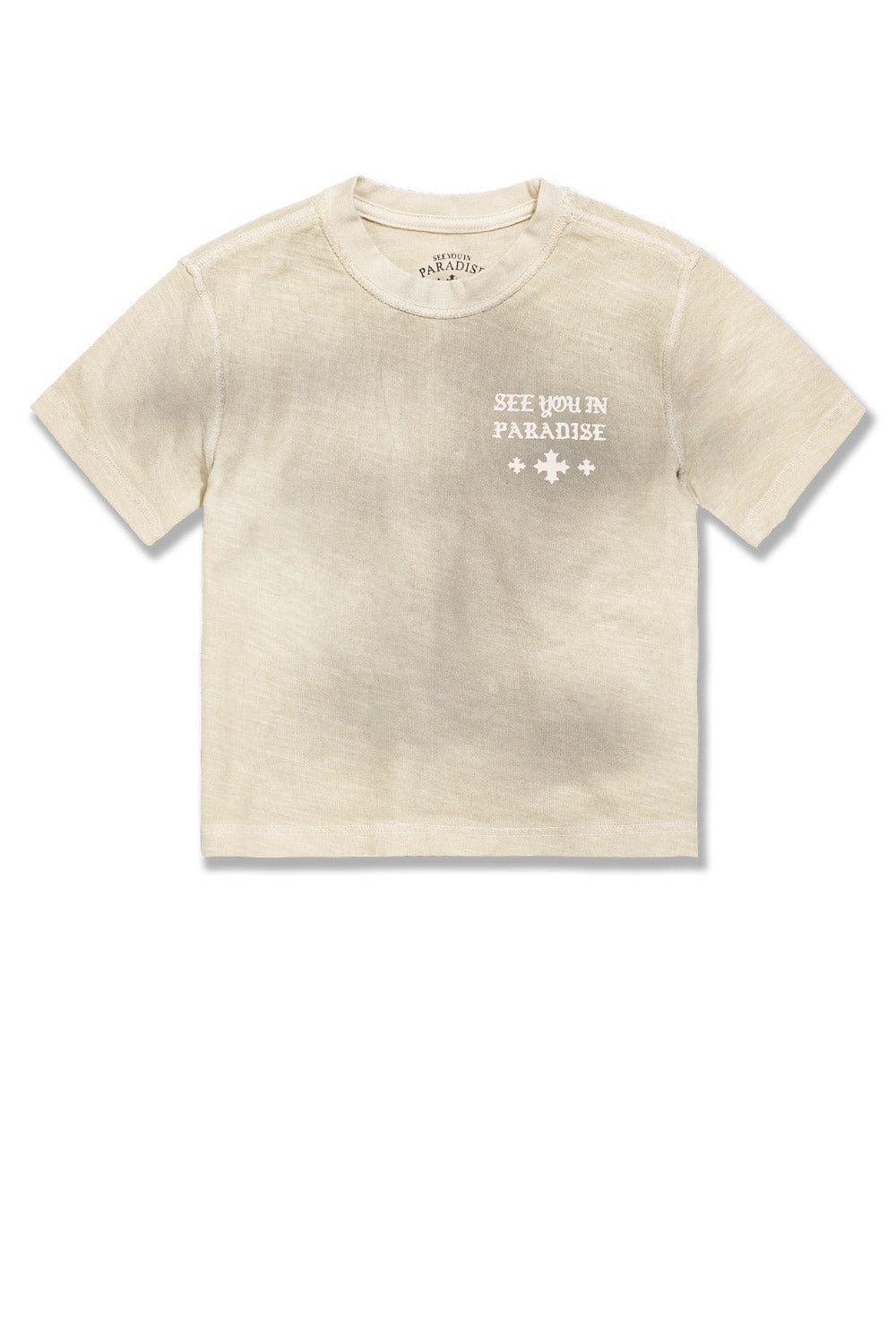 JC Kids Kids SYIP Inside Out Cropped T-Shirt Cream Wash / 2
