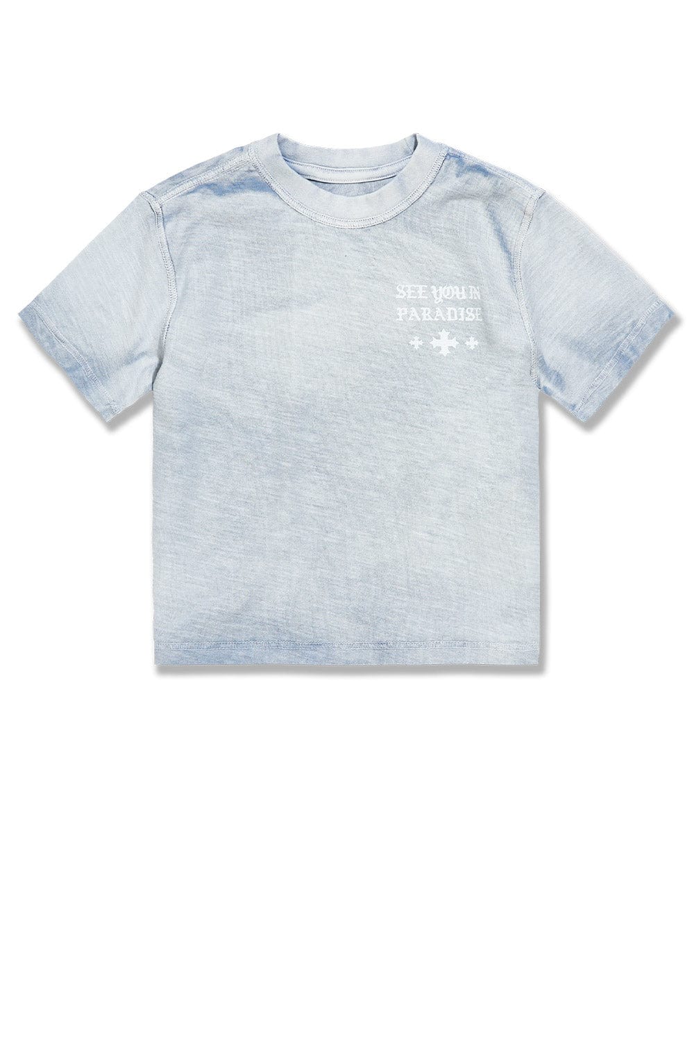 JC Kids Kids SYIP Inside Out Cropped T-Shirt Ice Blue / 2