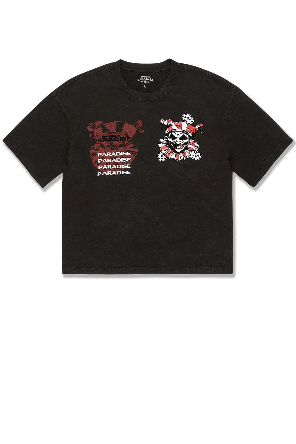 Jordan Craig Beat The Odds Cropped Boxy T-Shirt Black Shadow / S
