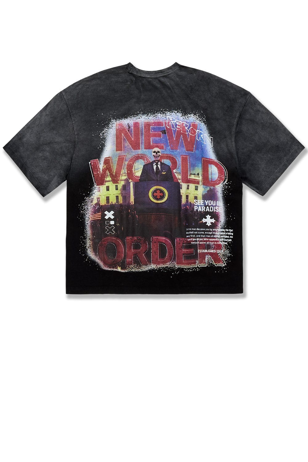Jordan Craig New World Order Cropped Boxy T-Shirt