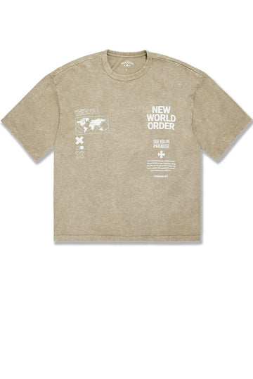 New World Order Cropped Boxy T-Shirt